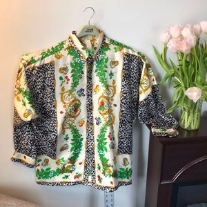 80’s Vintage Versace Silk Blouse